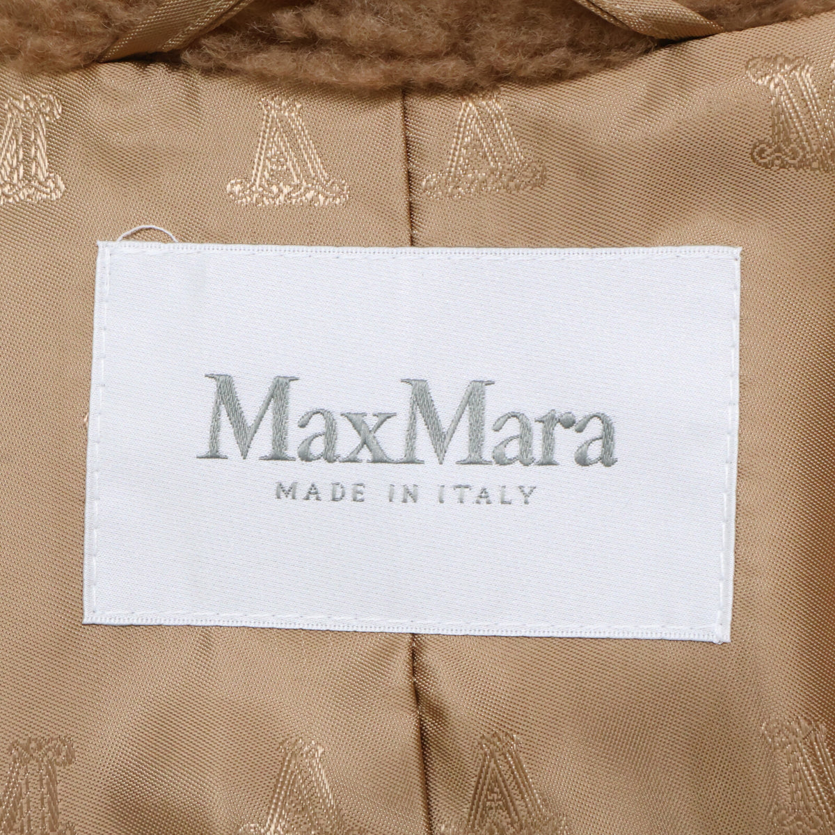 Max Mara Max Mara New / Officially Sold in Japan 23108608336 Teddy Bear Camel x Silk Side-Belt Short Coat