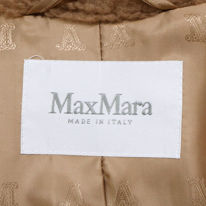 Max Mara Max Mara New / Officially Sold in Japan 23108608336 Teddy Bear Camel x Silk Side-Belt Short Coat