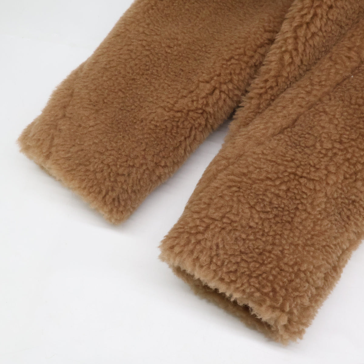 Max Mara Max Mara New / Officially Sold in Japan 23108608336 Teddy Bear Camel x Silk Side-Belt Short Coat