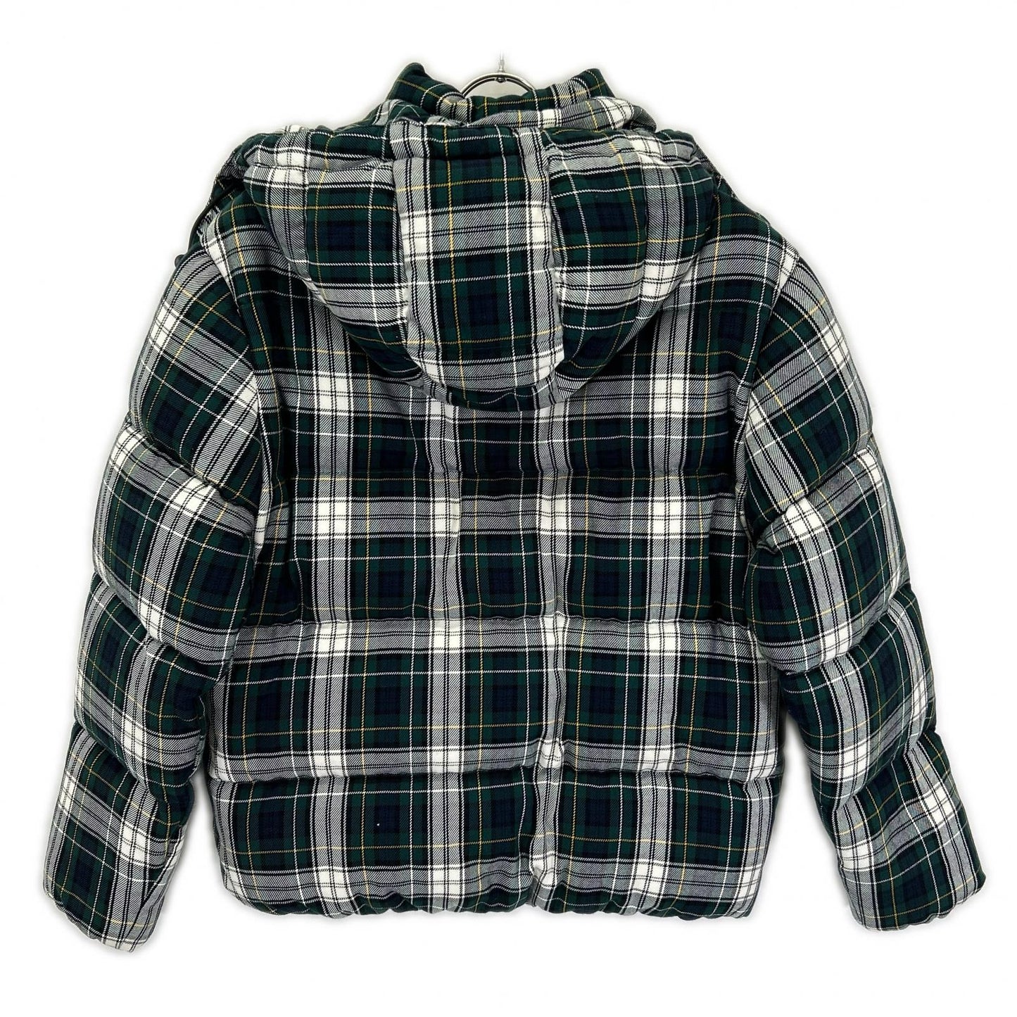 POLObyRalphLauren ポロラルフローレン グリーン チェック柄 フード付き キルテッド ダウンジャケット ジャケット