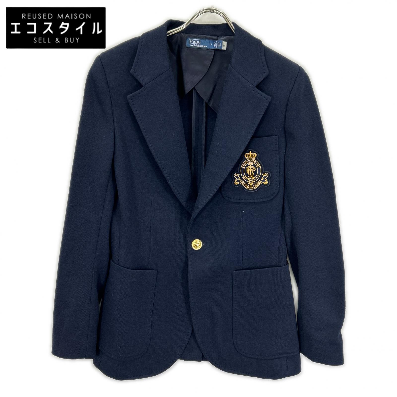 POLObyRalphLauren ポロラルフローレン ネイビー ロゴクレスト ニットブレザー ジャケット ジャケット