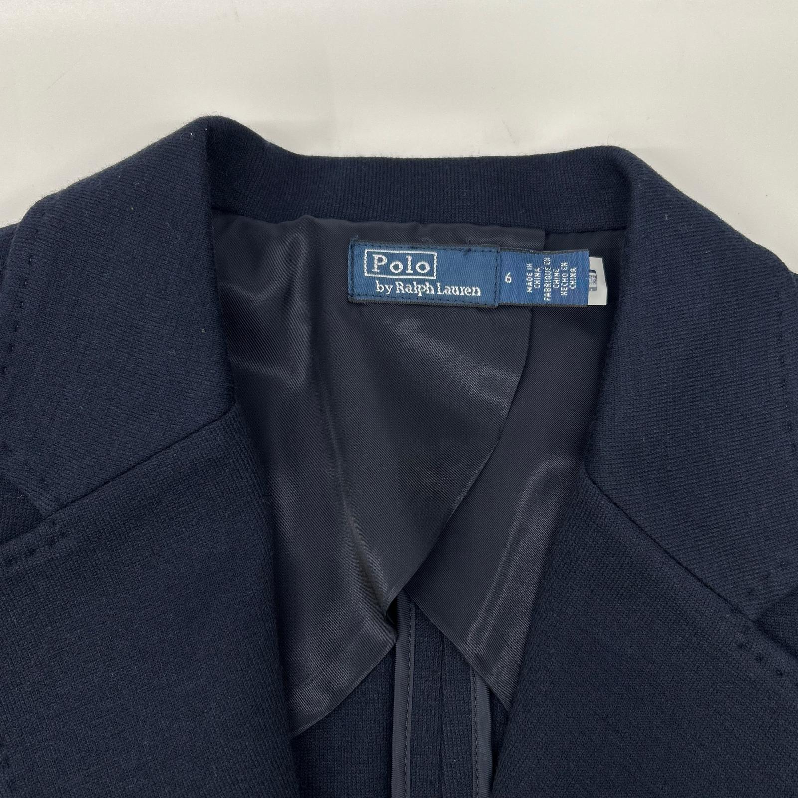 POLObyRalphLauren ポロラルフローレン ネイビー ロゴクレスト ニットブレザー ジャケット ジャケット