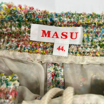 MASU エム エー エス ユー MASS-PT0524 24SS マルチカラー CANDY TWEED WIDE PANTS ボトムス