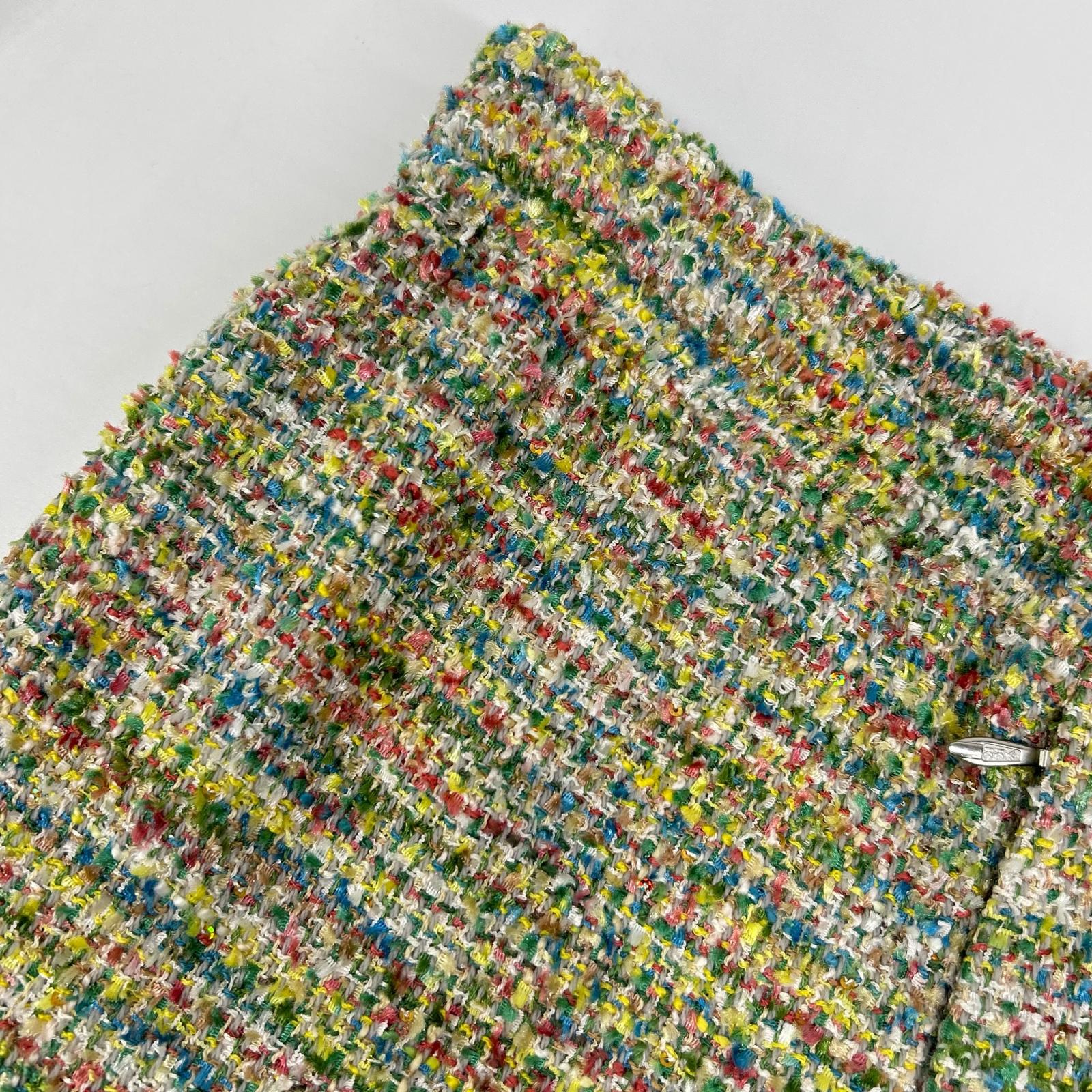 MASU エム エー エス ユー MASS-PT0524 24SS マルチカラー CANDY TWEED WIDE PANTS ボトムス