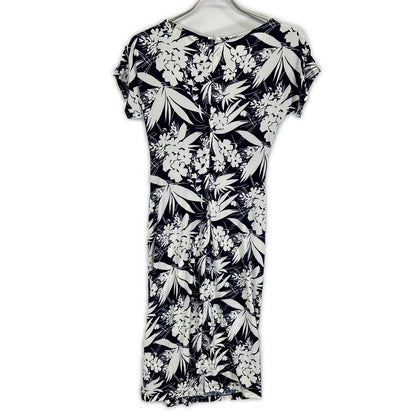 LAUREN RALPH LAUREN Lauren Ralph Lauren blue × white all-over print dress dress