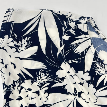 LAUREN RALPH LAUREN Lauren Ralph Lauren blue × white all-over print dress dress