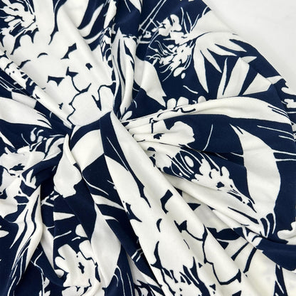 LAUREN RALPH LAUREN Lauren Ralph Lauren blue × white all-over print dress dress