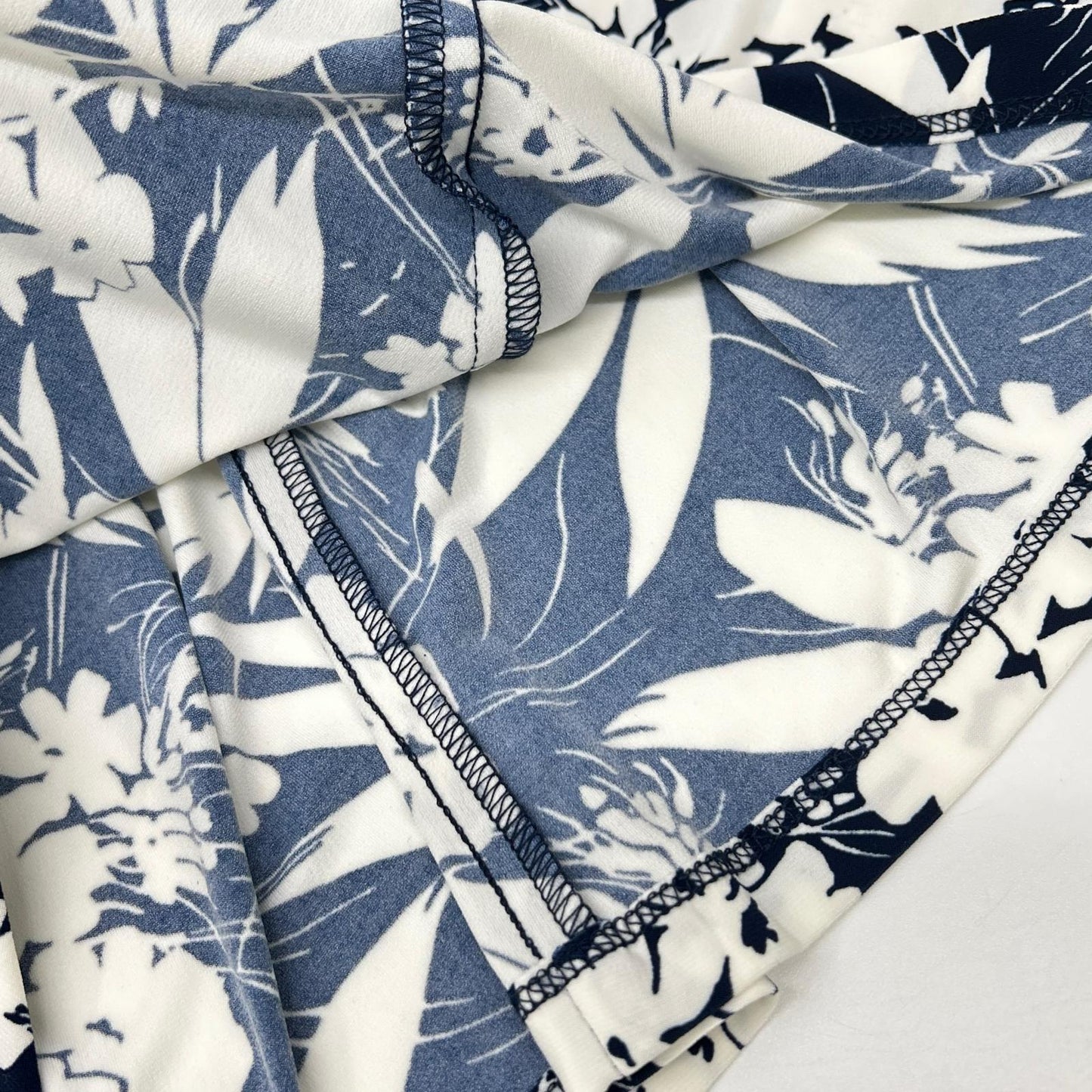 LAUREN RALPH LAUREN Lauren Ralph Lauren blue × white all-over print dress dress