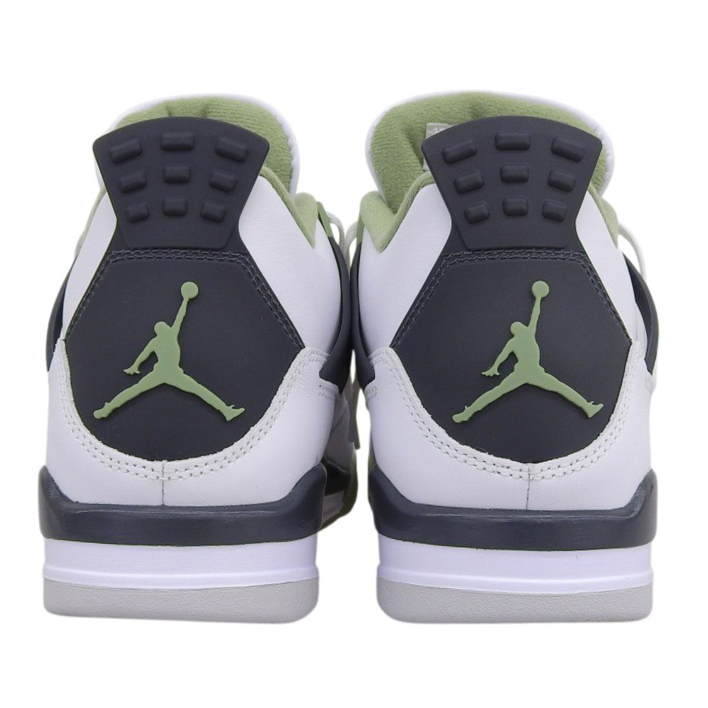 NIKE ナイキ Air Jordan 4 スニーカー シューズ メンズ ホワイト/オイルグリーン/ダークアッシュ 27.5cm シューズ