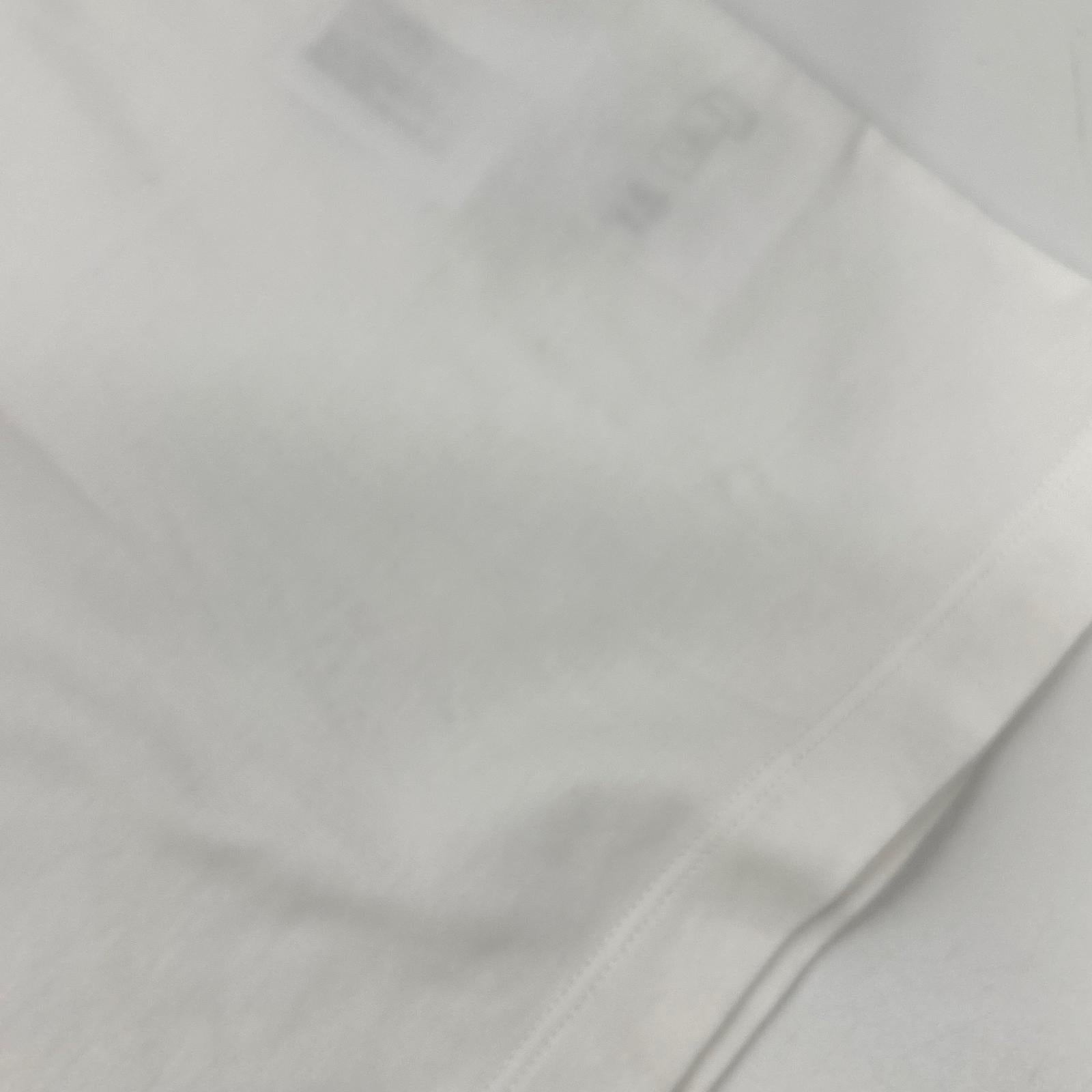 PRADA プラダ UJN861 ホワイト ロゴプレート付き Tシャツ トップス