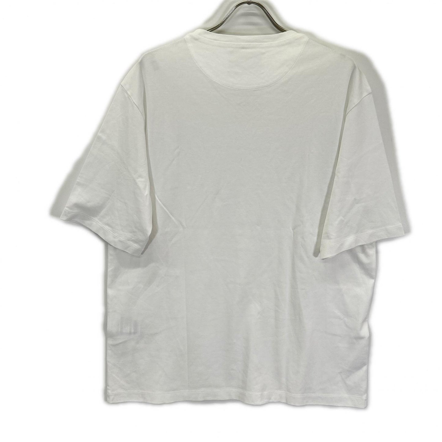 PRADA プラダ UJN861 ホワイト ロゴプレート付き Tシャツ トップス