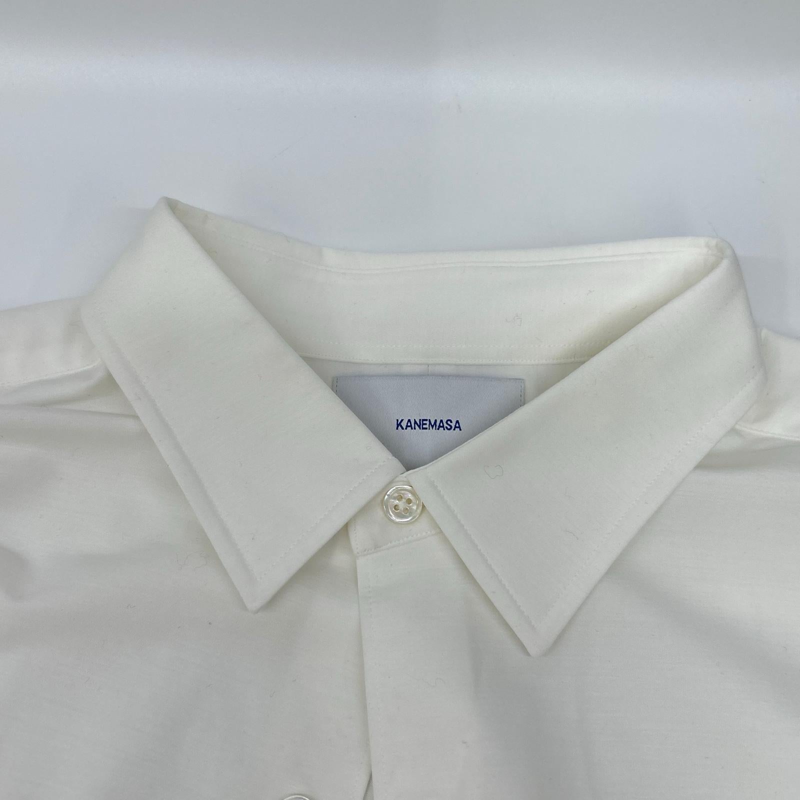 KANEMASA カネマサ KM23S-008 ホワイト ROYAL OX DRESS JERSEY SHIRT トップス