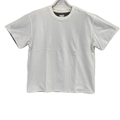 BOTTEGA VENETA ボッテガヴェネタ 744998 ホワイト リラックスフィット ダブルレイヤー コットンTシャツ トップス