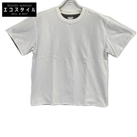 BOTTEGA VENETA ボッテガヴェネタ 744998 ホワイト リラックスフィット ダブルレイヤー コットンTシャツ トップス