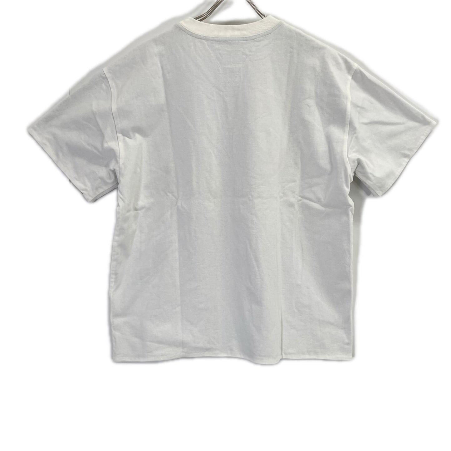 BOTTEGA VENETA ボッテガヴェネタ 744998 ホワイト リラックスフィット ダブルレイヤー コットンTシャツ トップス