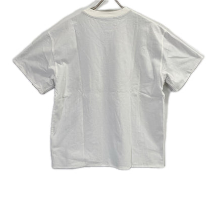 BOTTEGA VENETA ボッテガヴェネタ 744998 ホワイト リラックスフィット ダブルレイヤー コットンTシャツ トップス