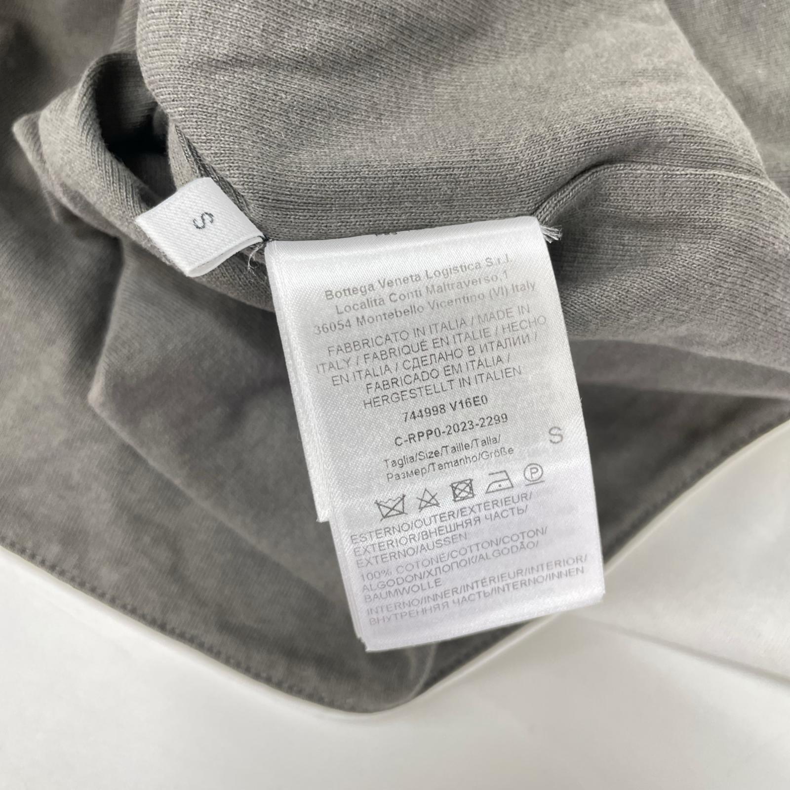 BOTTEGA VENETA ボッテガヴェネタ 744998 ホワイト リラックスフィット ダブルレイヤー コットンTシャツ トップス