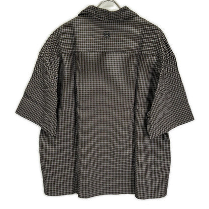 LOEWE ロエベ ブラック×イエロー パウラズ・イビザ マイクロチェック シャツ トップス