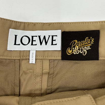 LOEWE ロエベ ブラウン パウラズ・イビザ プリーツショーツ パンツ ボトムス