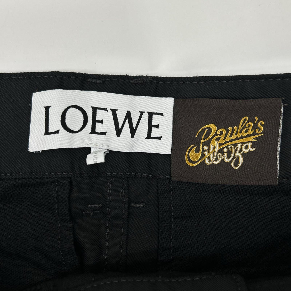 LOEWE ロエベ H616Y04X91 ブラック パウラズ・イビザ プリーツショーツ パンツ ボトムス