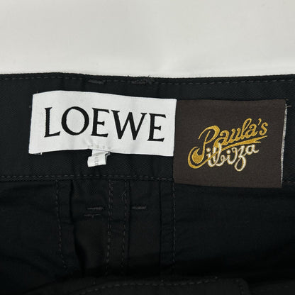 LOEWE ロエベ H616Y04X91 ブラック パウラズ・イビザ プリーツショーツ パンツ ボトムス