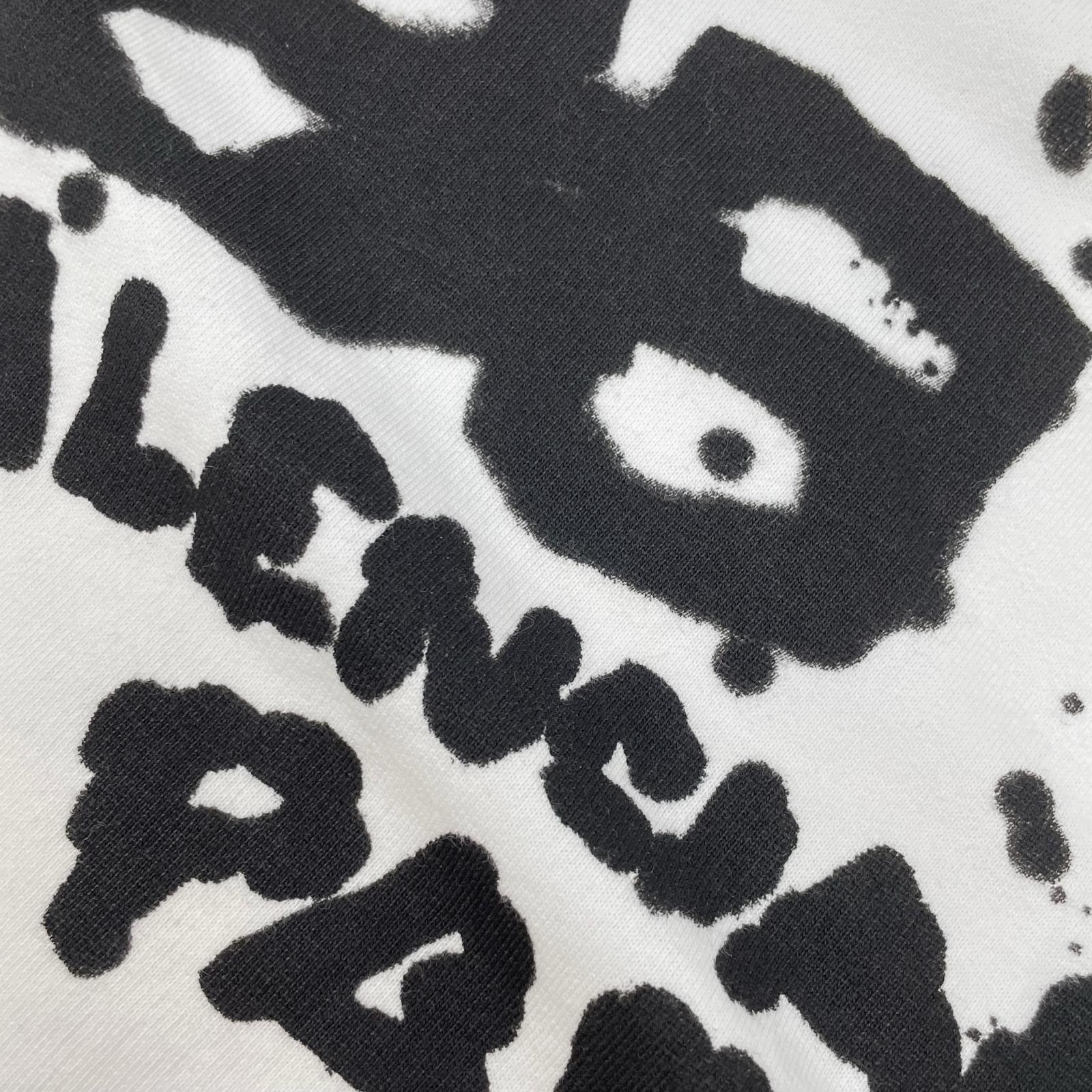 BALENCIAGA バレンシアガ ホワイト×ブラック BB ICON フーディー トップス