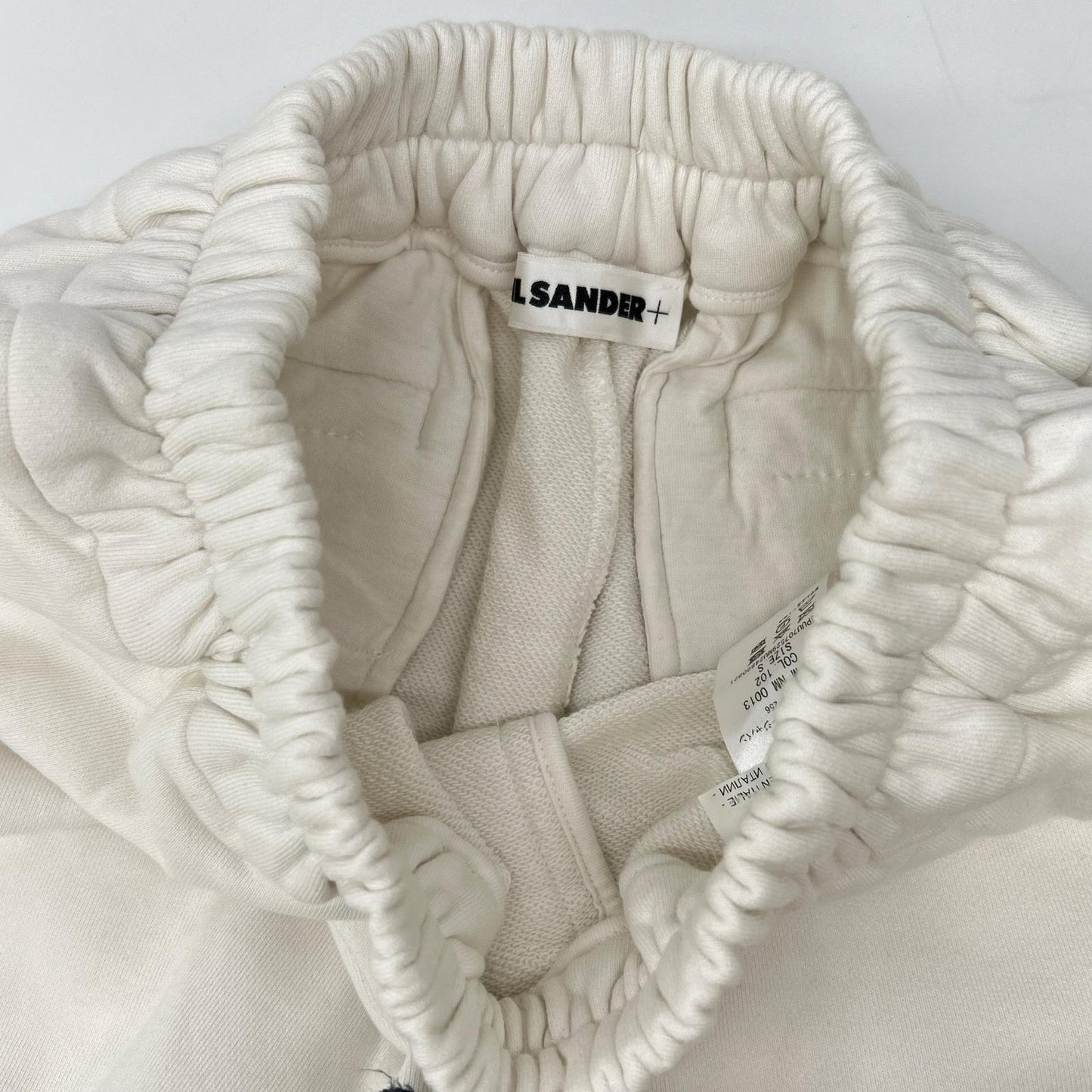 JIL SANDER+ ジルサンダープラス ホワイト スウェットハーフパンツ・フーディ トップス