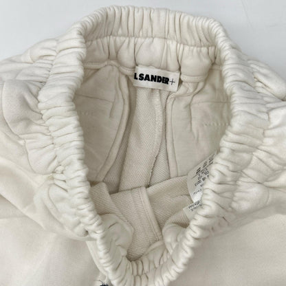 JIL SANDER+ ジルサンダープラス ホワイト スウェットハーフパンツ・フーディ トップス