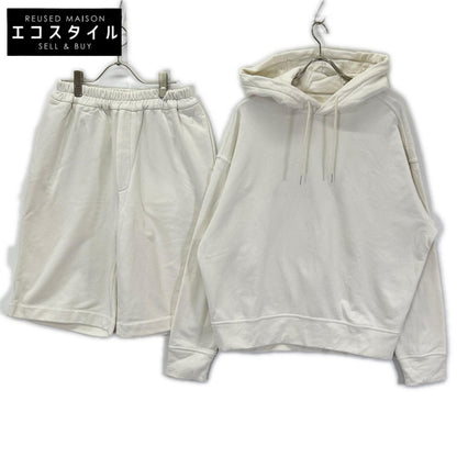 JIL SANDER+ ジルサンダープラス ホワイト スウェットハーフパンツ・フーディ トップス
