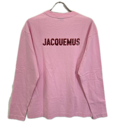 JACQUEMEUS ジャックムス 2680006246510 ピンク ロゴ ロングスリーブTシャツ トップス