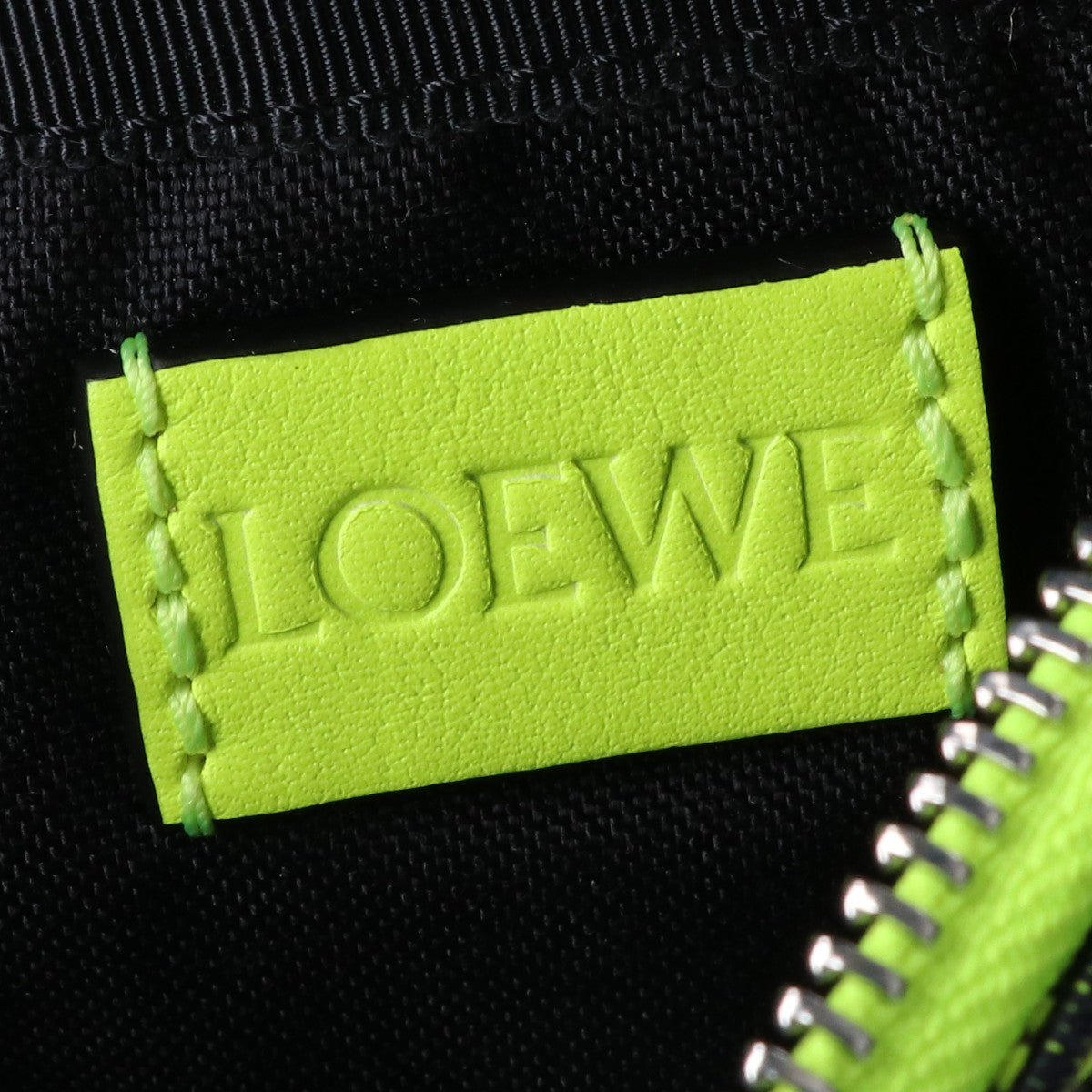 LOEWE ロエベ B687W75X16 イエロー×ブラック キャンバス ボディバッグ ボディバッグ