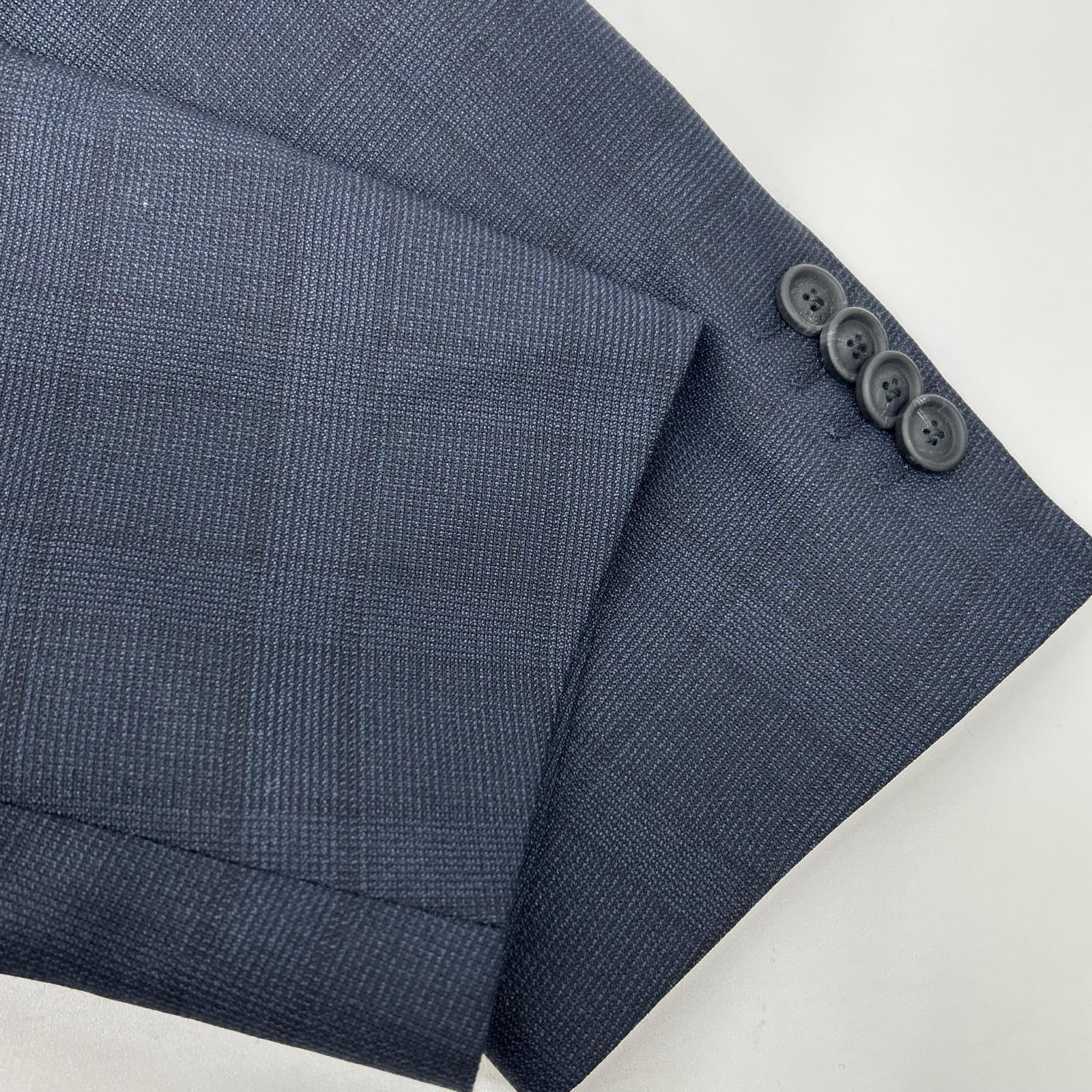 HUGOBOSS ヒューゴボス 10237570 ネイビー グレンチェック スーツセットアップ スーツ セットアップ