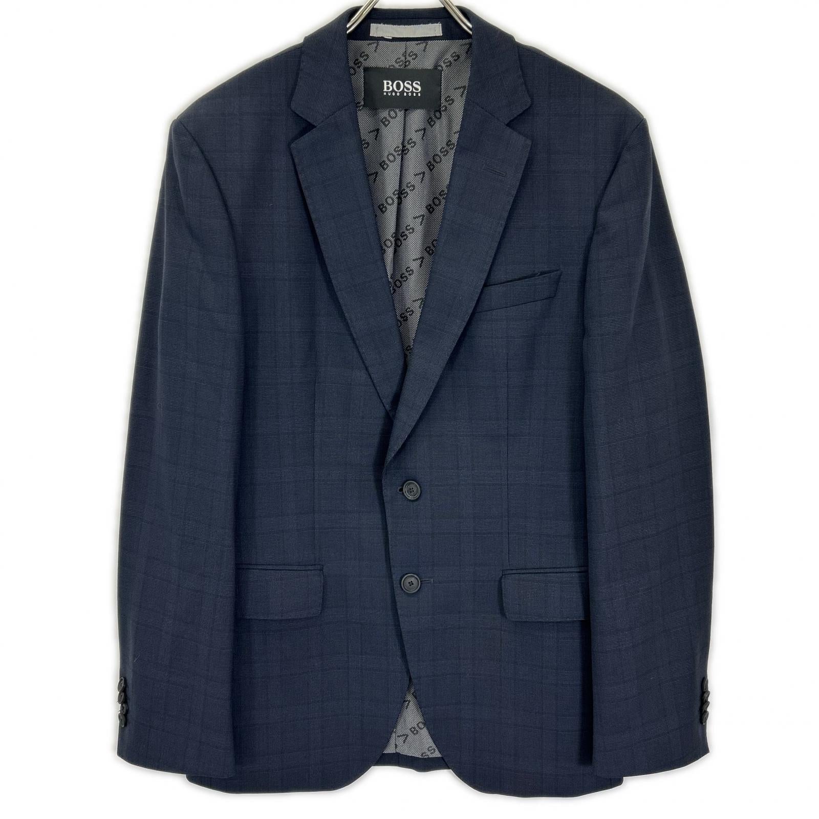 HUGOBOSS ヒューゴボス 10237570 ネイビー グレンチェック スーツセットアップ スーツ セットアップ