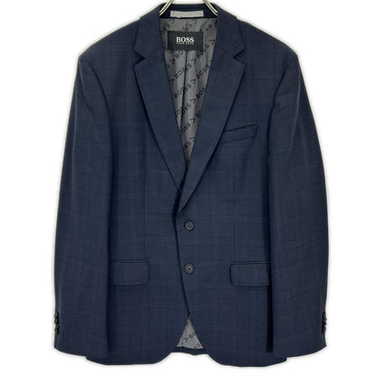 HUGOBOSS ヒューゴボス 10237570 ネイビー グレンチェック スーツセットアップ スーツ セットアップ