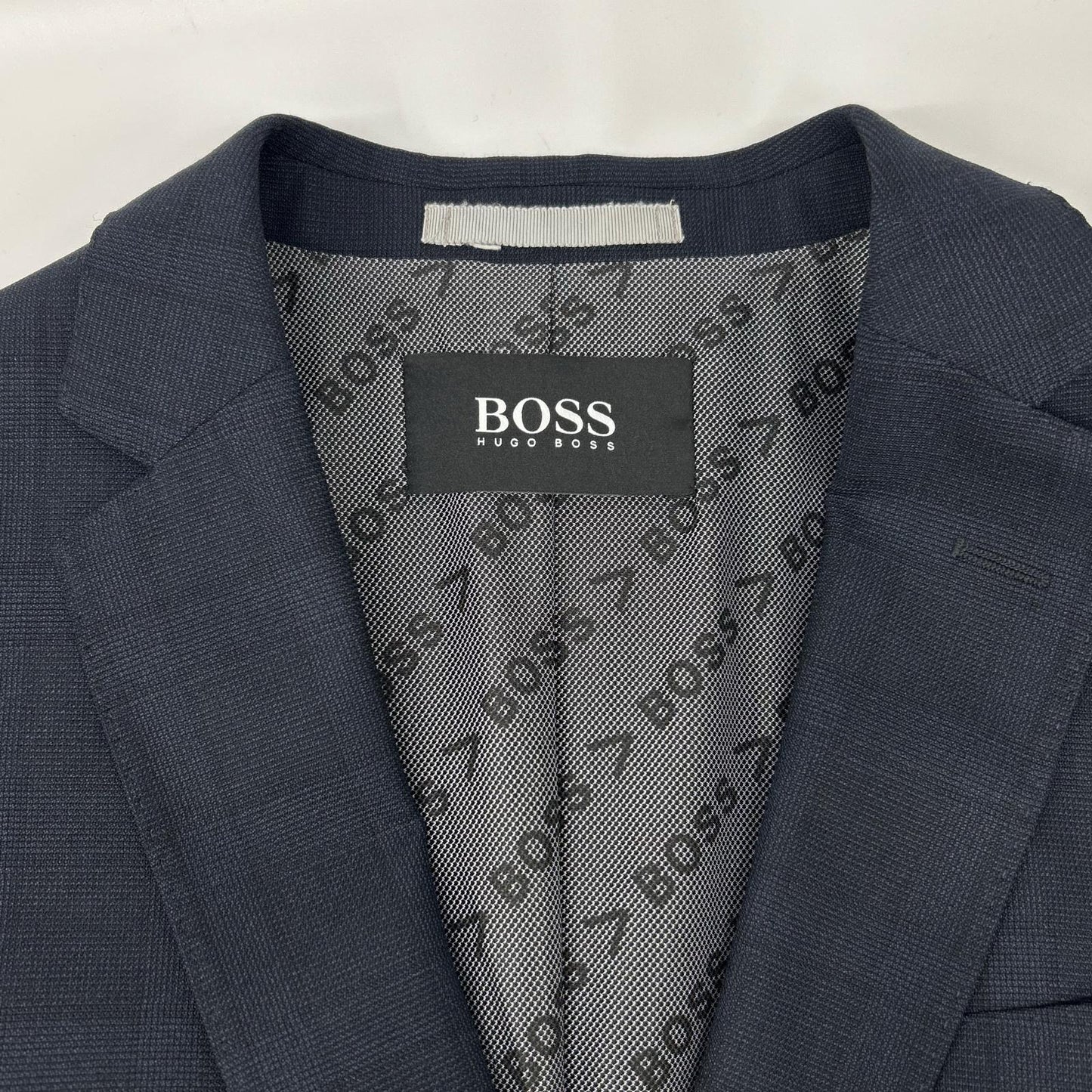 HUGOBOSS ヒューゴボス 10237570 ネイビー グレンチェック スーツセットアップ スーツ セットアップ