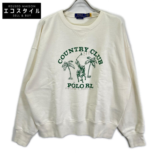 POLObyRalphLauren ポロラルフローレン ホワイト ヴィンテージフィット グラフィック スウェットシャツ トップス