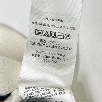 POLObyRalphLauren ポロラルフローレン ホワイト ヴィンテージフィット グラフィック スウェットシャツ トップス