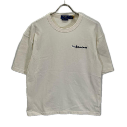 POLObyRalphLauren ポロラルフローレン ホワイト クルーネック ヘビーウェイト 半袖Tシャツ トップス