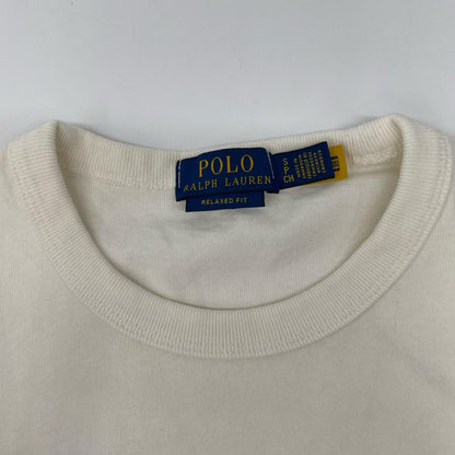 POLObyRalphLauren ポロラルフローレン ホワイト クルーネック ヘビーウェイト 半袖Tシャツ トップス