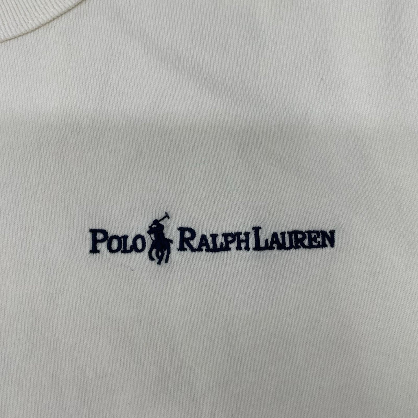 POLObyRalphLauren ポロラルフローレン ホワイト クルーネック ヘビーウェイト 半袖Tシャツ トップス