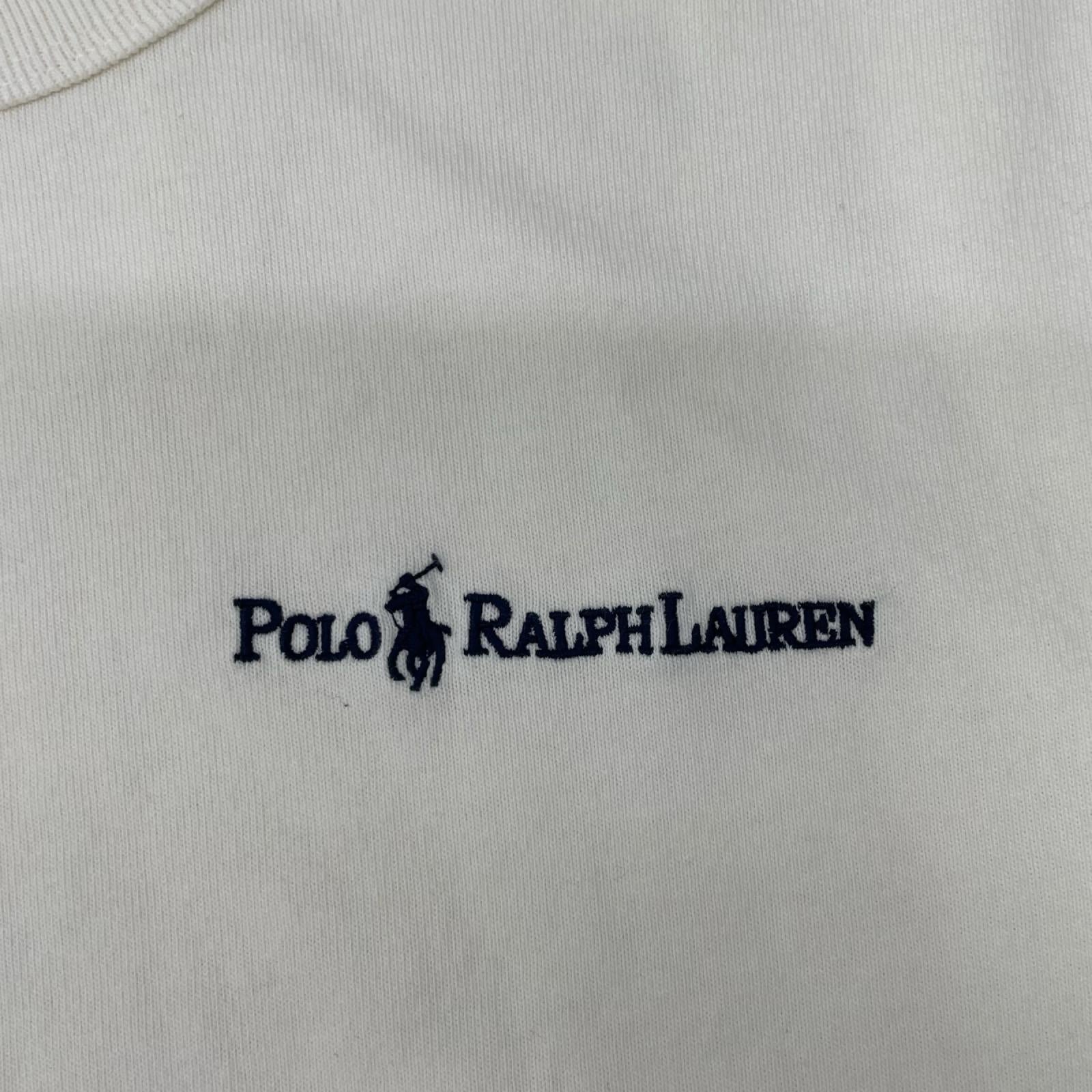POLObyRalphLauren ポロラルフローレン ホワイト クルーネック ヘビーウェイト 半袖Tシャツ トップス