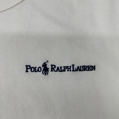POLObyRalphLauren ポロラルフローレン ホワイト クルーネック ヘビーウェイト 半袖Tシャツ トップス