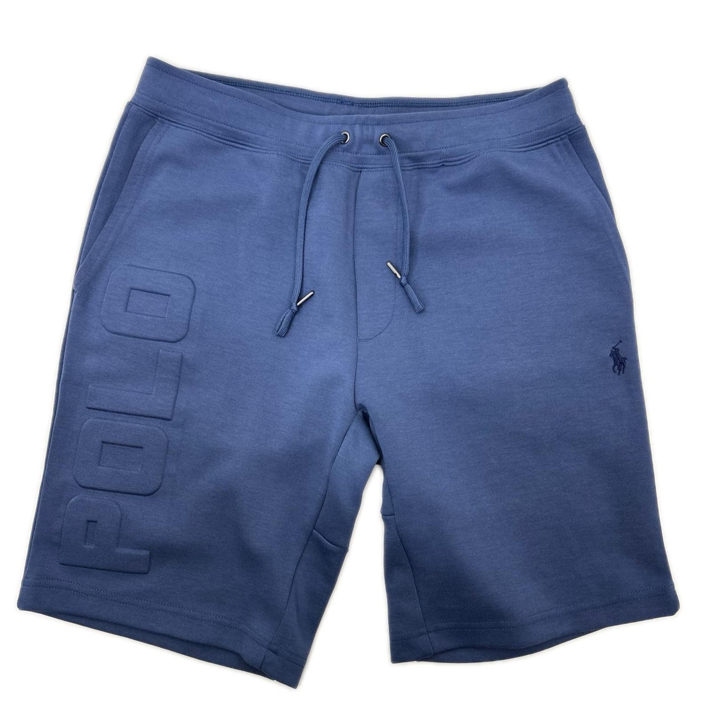 POLObyRalphLauren ポロラルフローレン ブルー ロゴエンボス ダブルニット ハーフパンツ ボトムス