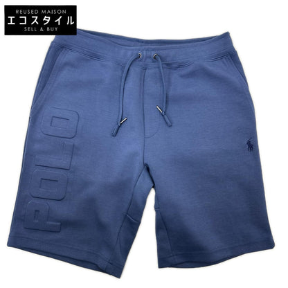 POLObyRalphLauren ポロラルフローレン ブルー ロゴエンボス ダブルニット ハーフパンツ ボトムス