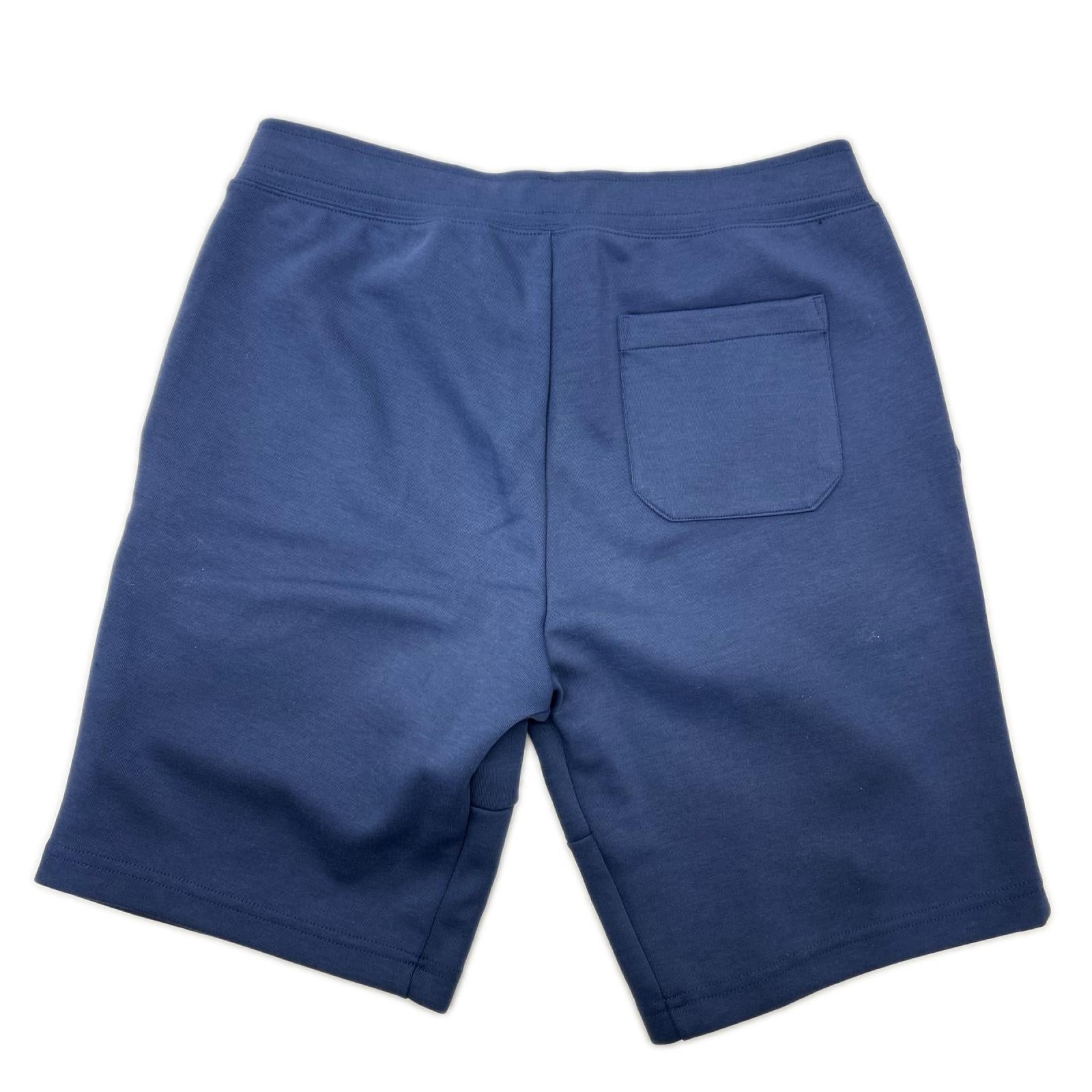 POLObyRalphLauren ポロラルフローレン ブルー ロゴエンボス ダブルニット ハーフパンツ ボトムス