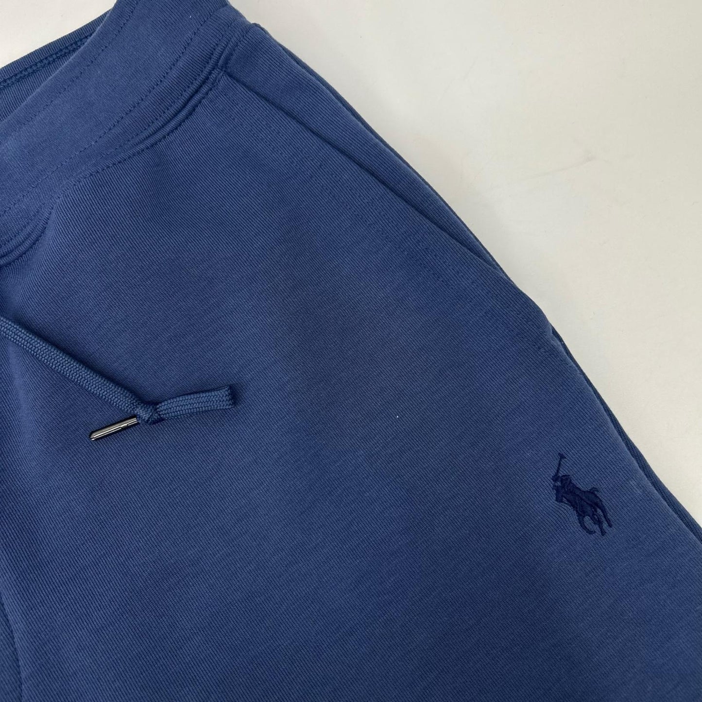 POLObyRalphLauren ポロラルフローレン ブルー ロゴエンボス ダブルニット ハーフパンツ ボトムス