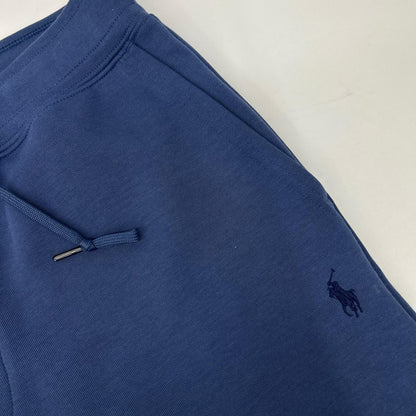 POLObyRalphLauren ポロラルフローレン ブルー ロゴエンボス ダブルニット ハーフパンツ ボトムス