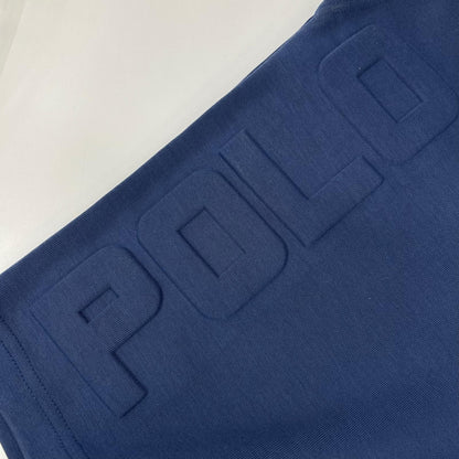 POLObyRalphLauren ポロラルフローレン ブルー ロゴエンボス ダブルニット ハーフパンツ ボトムス