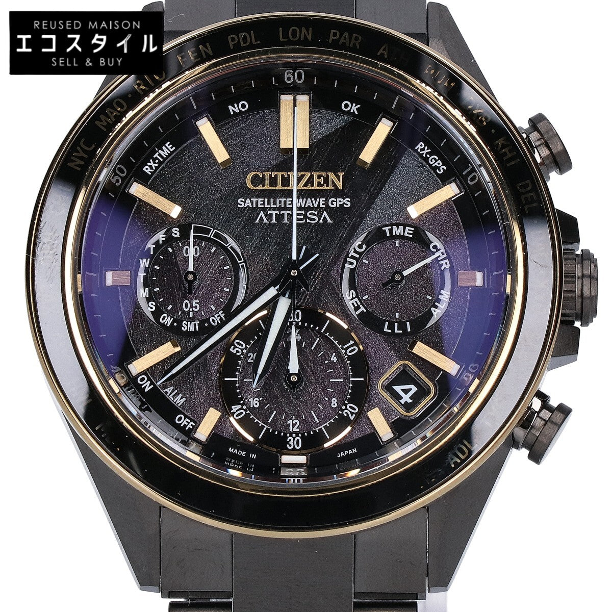 CITIZEN シチズン CC4078-51E ブラック アテッサ ACT line ブラックチタン エコドライブ 腕時計 腕時計