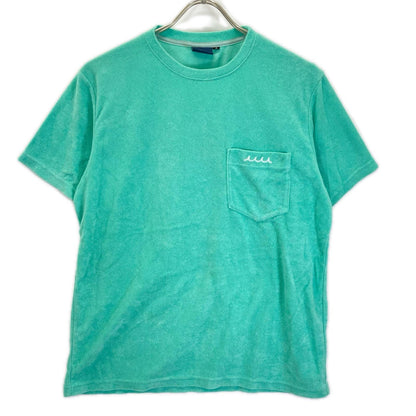 MUTA MARINE ムータマリーン グリーン ポケット付き パイルTシャツ トップス